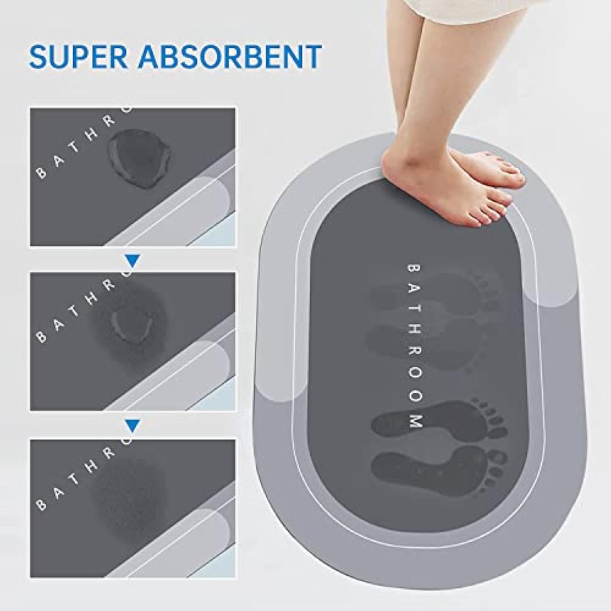 Super Absorbent Soft Carpet Runner Mat for Bathroom & Kitchen