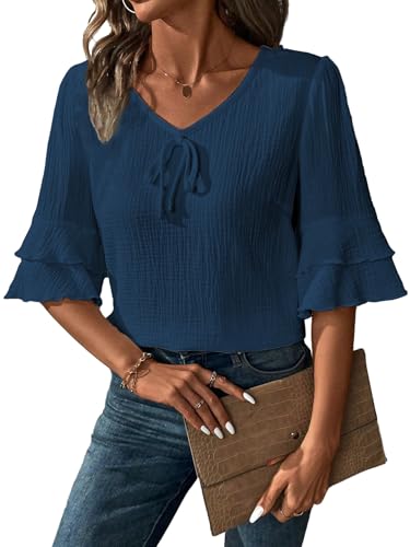 Image of TOPLOT Women's Top | Stylish Shirt Design | Comfortable Western Top| Easy Movement Structure | Trendy Look Styling | Versatile Perfect for Casual & Everyday Fashion (5231)