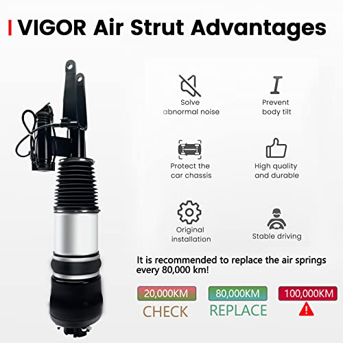 Vigor Front Right Air Strut Absorber Compatible With Benz E280 E300 E320 E350 E500 E550 Car Air Suspension Shock, Oem Replace Part Number 2113209613, 2113202038 #TOP5