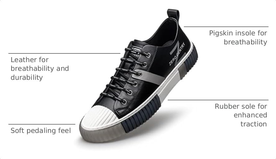 Image of ZRO Men's Leather Sneakers, Casual and Fashion Shoes for Men'S03300
