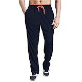 ZENGVEE Men's Sweatpant with Zipper Pockets Open Bottom Athletic Pants for Jogging, Workout, Gym,...