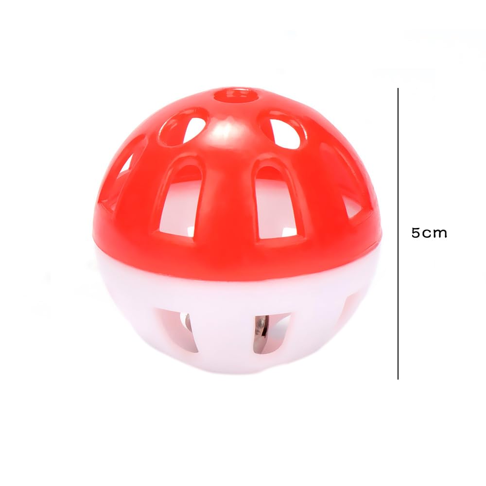 Kopida 10pcs Hollow Rolling Bell Ball Pet Toy - Bird Ball Foot Talon Toy for Parakeet, Cockatiel, Parrot - Cage Fun Toys