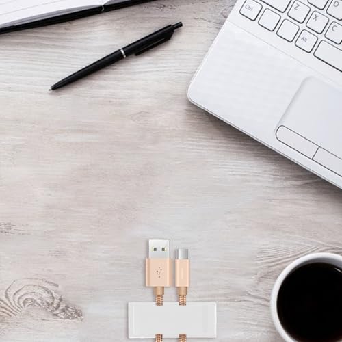 Soporte de cables PA66 blanco organizador de escritorio con 50 piezas 6