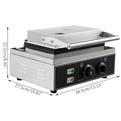 DAOHHFO Sandwichmaker, Kommerzielle Sandwich Maker 1500W Panini Presse Grill für Brot Toaster Sandwichtoaster mit Thermostat und Timer für Burger、Panini、Bäckereien、Restaurants – Bild 3