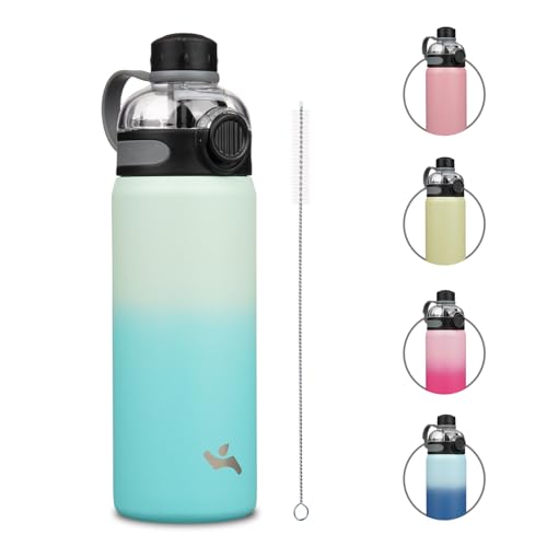 Image of Konokyo 24 oz Insulated Stainless Steel Water Bottle with Straw Lid