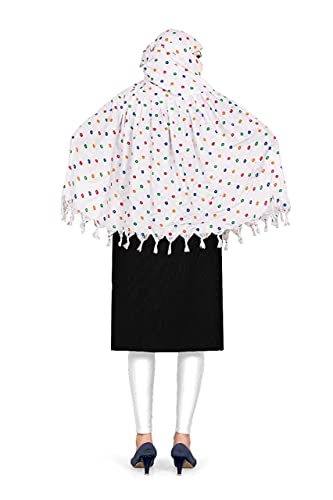 Image of SIXSIGMA Cotton Long Scarf Cum Mask scarves Usable for vehicle Driver | White Printed Design | Universal Size | For Girl & Women | Breathable Sun Protection Light Weight