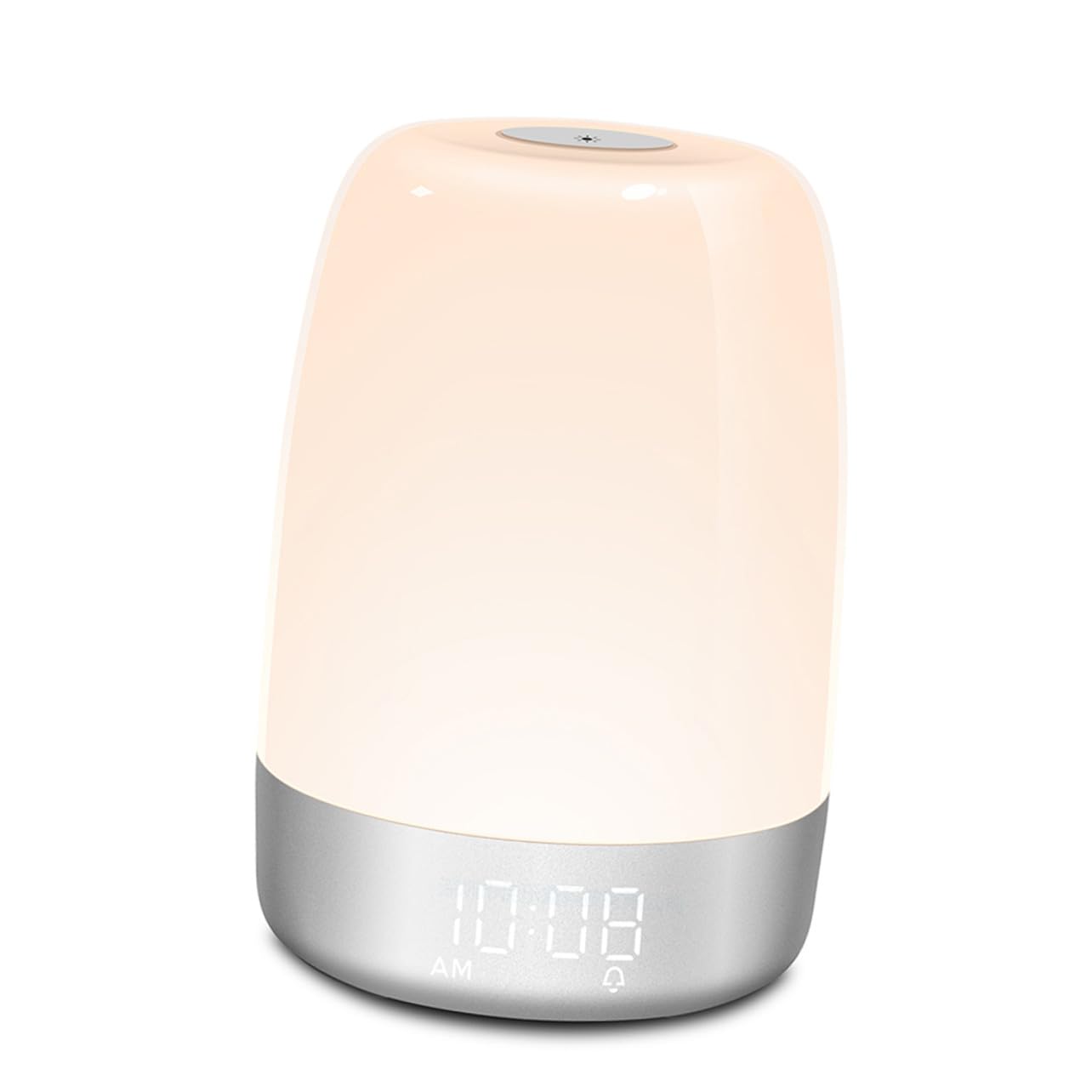 Garneck Lampe de Chevet Tactile Réveil avec Minuterie Niveaux de Luminosité Lumière Ambiance Colorée pour Chambre Nuit et Adulte