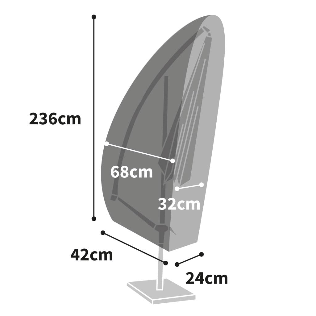 Ombrellone A Sbalzo Antracite 3x3 M Palo In Abete Massello Cod Mxl 19055 118197