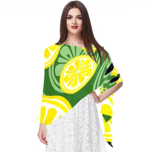Châles Citrus Jaune citron contre la fraîcheur des matins sans perdre votre style coloré
