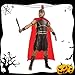 Mepase 5 Pcs Western Cowboy and Roman Emperor Costume Accessory Cowboy Hats Scarf Vest Roman Soldier Helmet and Cloak Gladiator Outfit for Adult Men Women Halloween Dress up Party Cosplay