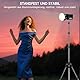 JEBUTU Lichtstativ 200cm/83in, Reversible Lampenstativ Studio Beleuchtung Stativ, Light Stand mit 1/4 Schraube für Strobe Licht Ringlicht Blitzlicht Kamera Softbox, S202