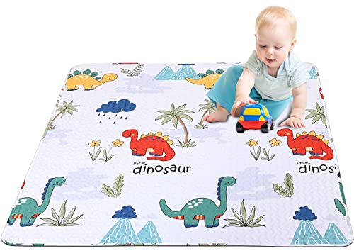 Image of 50 x 50 Play Mat for Baby Playpen, Non-Slip Washable Baby Playpen Mat, Baby Crawling Mats for Floor, Portable Travel Large Play Mats for Toddlers and Infants