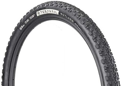 Teravail - Rutland Bicycle Tire | 27.5 x 2.1 60tpi | Fast Compound | Light and Supple | Black Sidewall