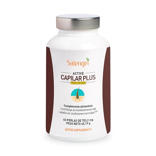 ACTIVE CAPILAR PLUS - Para el mantenimiento del cabello | Vitamina D, Zinc y Selenio | 60 perlas | Con extractos de aceite de Natursyn, contiene extracto de Serenoa repens, Biotina, y otras vitaminas