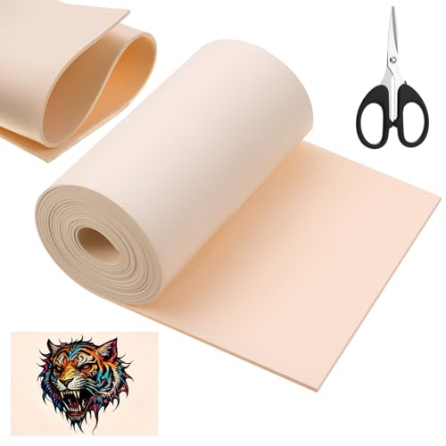 148x6.3'' 1mm Rolled Tattoo Practice Skin &amp; 1 Scissors, Complexion