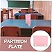 SEWACC 1 Set Protection Board Office Desk Privacy Folders for Students Desk Separator Panel Portable Countertop Barrier Self Standing Sneeze Guard Plate Privacy Board PVC