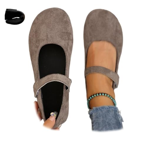 Mary Jane Orthopädische Wildleder-Ballerinas für Damen, bequem...