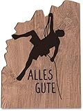 Pop Up Karte Berge Klettern Holzkarte - Geburtstagskarte mit Umschlag - Bouldern Geschenk, Klettern, Boulder Geschenke, Geschenke für Kletterer, Klettern Geschenk, Bouldering, Kletter Geschenk