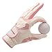 Wwhe0514rlq Golf Gloves Women 1 Pair Left Hand Right Hand Golfer Breathable Mesh Micro Fiber Cloth Non-Slip Particles Golf Accessories,XL(Length19.5cm)