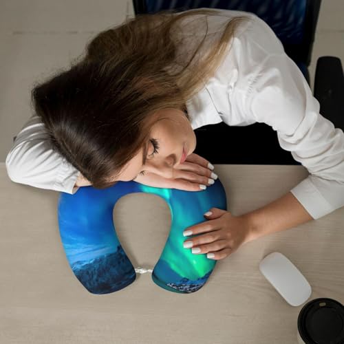 Almohada de viaje de espuma viscoelástica tamaño único miniatura 7