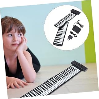 Toyvian 1 Jeu De 88 Rouleaux 88 Touches De Piano Instrument De Piano à 88 Touches Piano Pliable 88 Touches Piano Électronique Portatif Piano à Clavier En Silicone Plastique Black - Les Beatles, Paul McCartney, John Lennon, RIngo Starr, George Harrison Toyvian 1 Jeu De 88 Rouleaux 88 Touches De Piano Instrument De Piano à 88 Touches Piano Pliable 88 Touches Piano Électronique Portatif Piano à Clavier En Silicone Plastique Black – Image 7