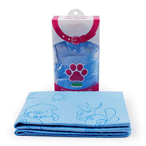 Preisvergleich Produktbild LXQ Super-saugfähiges Wildleder-Handtuch Schnelltrocknendes, umweltfreundliches, weiches, multifunktionales Haustier- und Hundetuch Großes, saugfähiges Handtuch aus Hirschleder,Blau