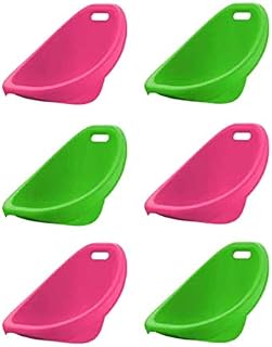 100% Plactic made with Stylish Rocker Sets and Scoop Rocker in Assorted Colors (Pack of 6)