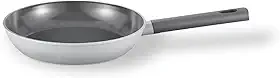 Oikos - Frigideira Antiaderente Cerâmico 20cm para Fogão por Indução, a Gás, Elétrico e Vitrocerâmico Cor Cinza Mou Trufa