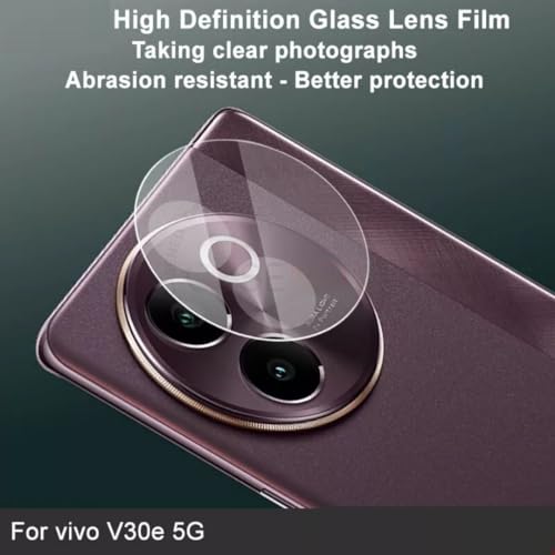 Image of Clear Camera Lens Protector for Vivo V30e - 9H Tempered Glass, Scratch-Resistant Camera Glass Protector