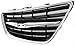 Evan-Fischer Grille Assembly Compatible with 2003-2007 Saab 43711 Center Chrome Shell/Painted Black Insert Convertible/Sedan/Wagon