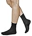 vitsocks Chaussette sans élastique a la cheville Femme (3 PAIRES) 98% coton non comprimante, noir, 35-38