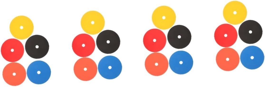 Toyvian Logo Plate Exercising Tool for Football Soccer Training Marker Sports Equipment Football Training Discs