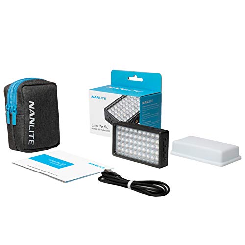 LookingSky Nanlite LitoLite 5C LED Luz de relleno RGB Fotografía Iluminación Magentic Portable Pocket Light para vídeo foto