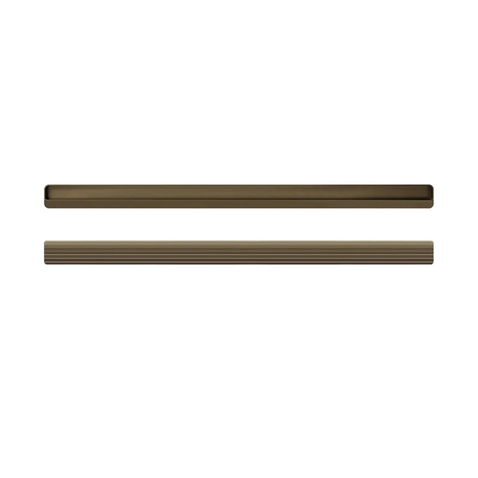 ATEUXOL Recessed Door Handles Closet Door, Cabinet, Drawer Invisible Handle Slotting Embedded Grooving Hidden Push Pull Shift Door(Ga Color 1000mm)