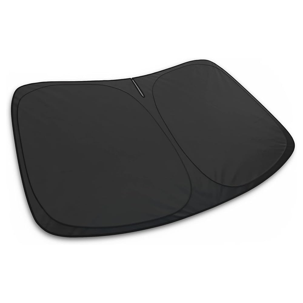GYYDXDP Car Windscreen Sun Shade Compatible for Toyota Prius/Prius+ XW50 XW30/5.Gen 2003-2025, Foldable Car Sun Shade Windshield, Automotive Accessories for Summer Heat,Black-Normal