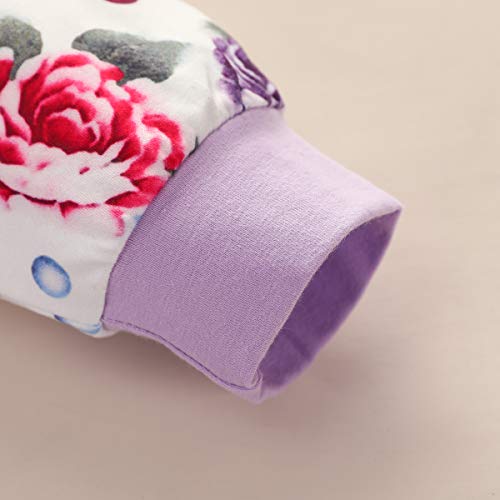 L&ieserram Abito Completo con Stampa di Fiore o