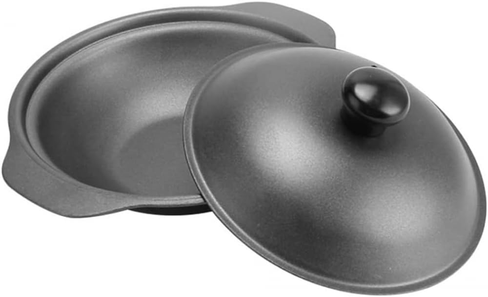 Padella in ghisa rivestita in ghisa padella per torta in ghisa stagionata pentola per zuppa forno casseruola pentole pentole per cucina pollo riso zuppa di riso 20 cm padella in ghisa smaltata A||22 x