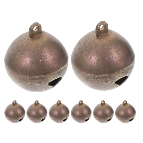 Levemolo Pet Collar Charms Copper Bells for Dogs Craft Bells for Dog Collars for Pets Easy Attachment