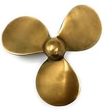Madison Bay Company Antiqued Brass Nautical Propeller Paperweight, 4.5 Inches Diameter