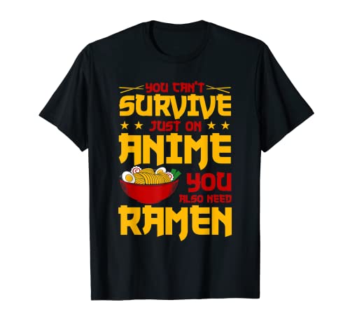 Anime Divertido Deliciosos Fideos Ramen Camiseta