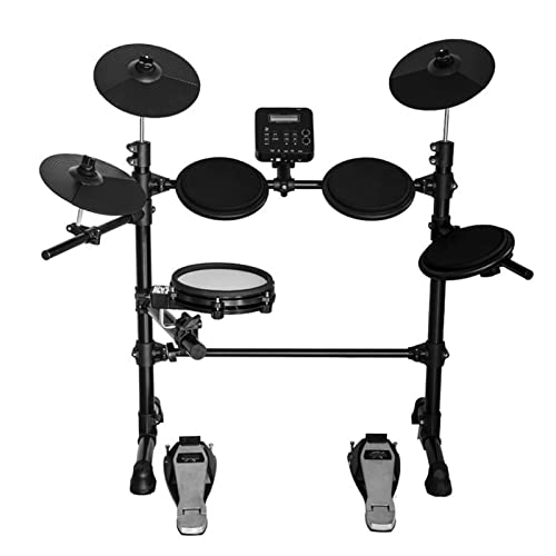 KESHUO Digital Electronic Drum Kit Percussion Electronic Drums System Practice Drum Set Practice Electric Drum (Color : Black)
