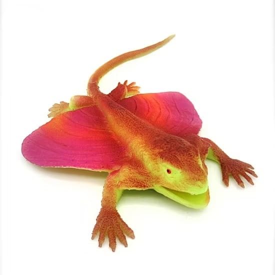 SUPER TOY Realistic Animal Figure Toy Set, Reptile Draco Lizard Figurine Set for Boys and Girls, Educational Toy Animal,