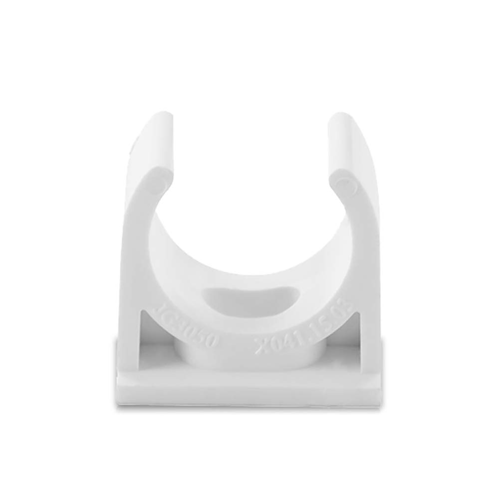 Sydien PVC-Wasserrohrschellen U-förmig 20 Mm (20 Stück) Inkl. Schrauben & Dübel Für Rohre & Schläuche
