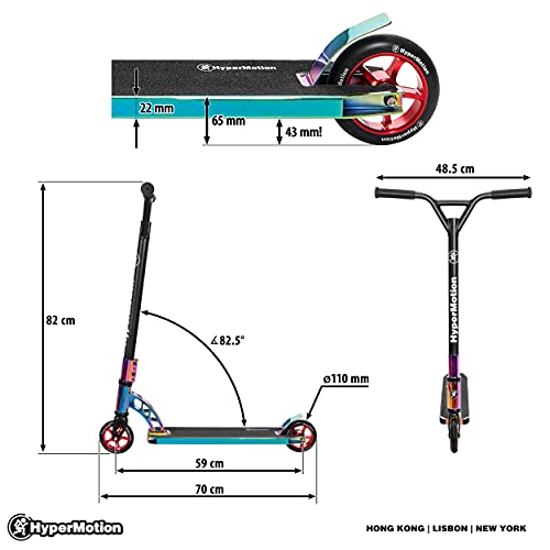 HyperMotion Stuntstep voor kinderen ouder dan 8 jaar, trucstep voor jongens en meisjes, kinderstep, kickboard, step voor… - Afbeelding 5