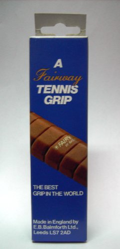 Tan Fairway double-handed leather tennis grip