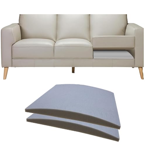 Genérico Reparación De Hundimiento De Cojines, 2 3 4 6 Piezas De 50x50cm Almohadillas De Espuma De Alta Densidad Para Sofá, Tablas De Soporte Para Sofá, Se Aplica A De Sofá Cama,Gris,2pcs