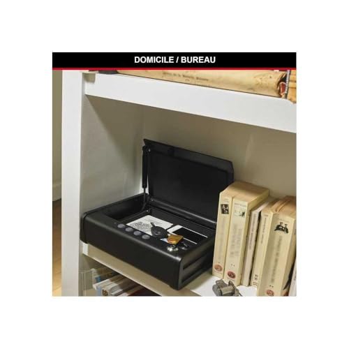 Master Lock MLD08E petit coffre-fort numerique en acier avec cle de secours
