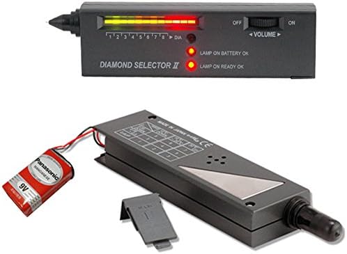 Diamond Selector II Gold Testing Kits Gem Pen Gemstone Jewelry Tester Tool,Portable Electronic Diamond Tester Pen Jewelry Selector LED(Black)