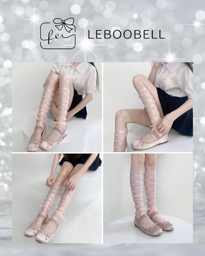 Womens Ballet Style Y2K Leg Warmers Wrist Cover Cute Ruched Stacked Mid Tube Leg Covers Harajuku One Size2