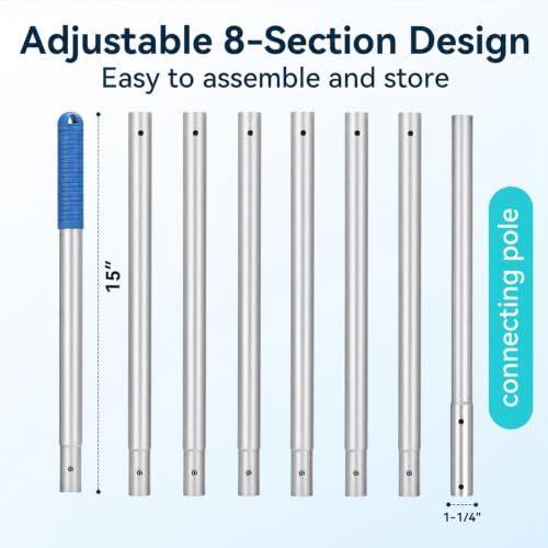 Monitok 8.86FT Pool Pole for Cleaning, Standard 1-1/4" Connection by Monitok - Used condition - Image 2